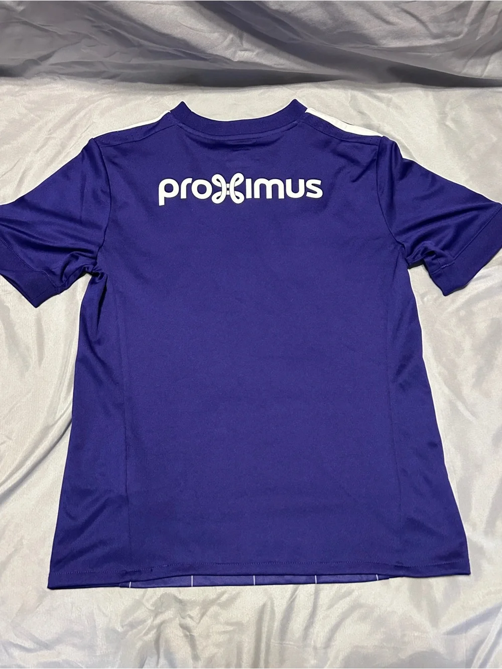 adidas Purple Anderlecht Football Jersey with Sponsor Logo